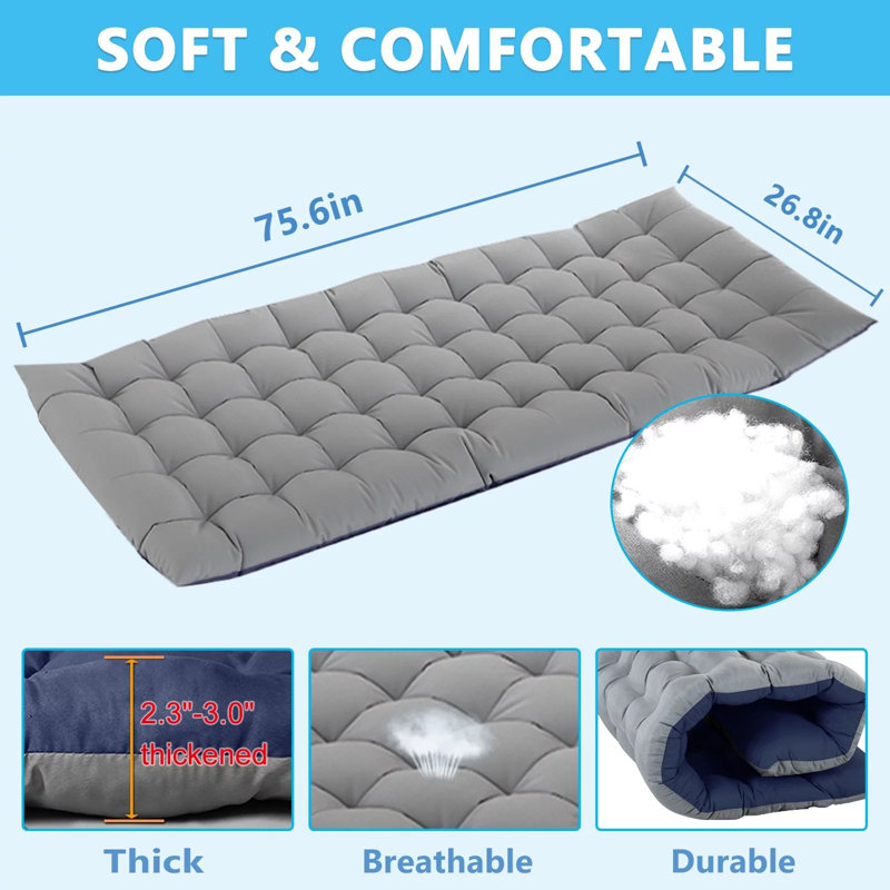 3 Colors New Version Comfortable Double Reinforcement Folding Camping Cot Sleeping Cost w Carry Bag